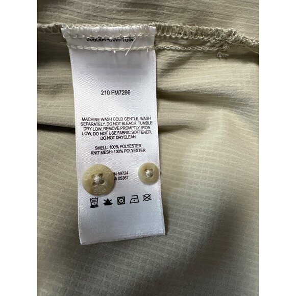 Columbia Mens PFG Omni-Shade Beige Button-Up Short Sleeve Shirt Size L - Picture 11 of 14